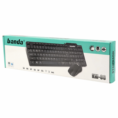 ست کیبورد و ماوس با سیم Banda مدل KM-88