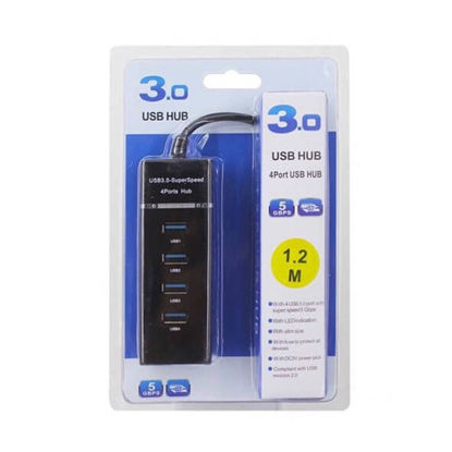 تصویر  هاب 4 پورت USB 3.0 طول 1.2 متر