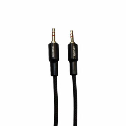 تصویر  کابل AUX ریمکس طول 1 متر رنگ مشکی