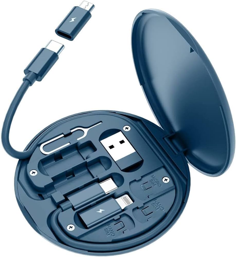 تصویر  کابل تبدیل USB/USB-C به microUSB / لایتنینگ / USB-C به همراه سوزن سیم کارت