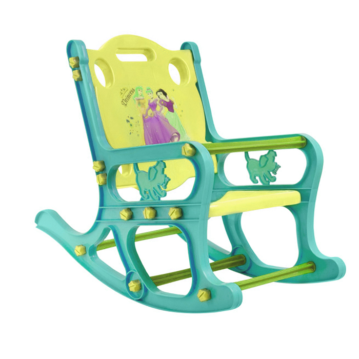 تصویر  صندلی راحتی کودک یو یو زرد آبی