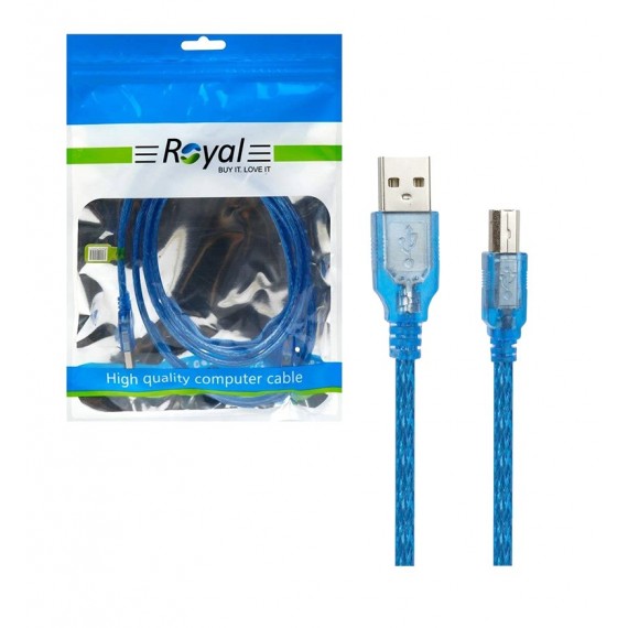 تصویر  کابل پرینتر USB شیلدار طول 3 متر رویال (Royal)