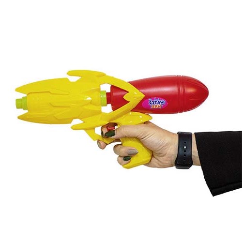 تصویر  اسباب بازی تفنگ آبپاش بزرگ تسما زرد قرمز