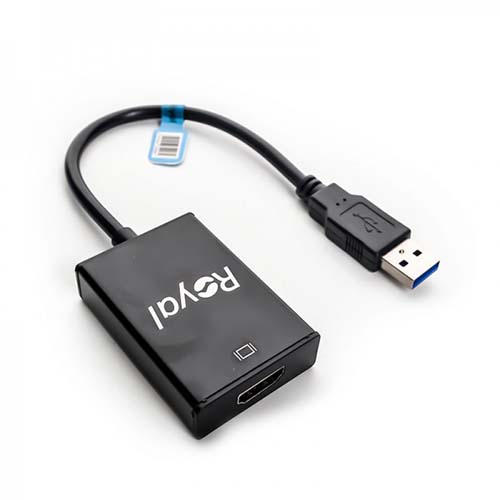 تصویر  تبدیل USB 3.0 به HDMI رویال مدل RV-111