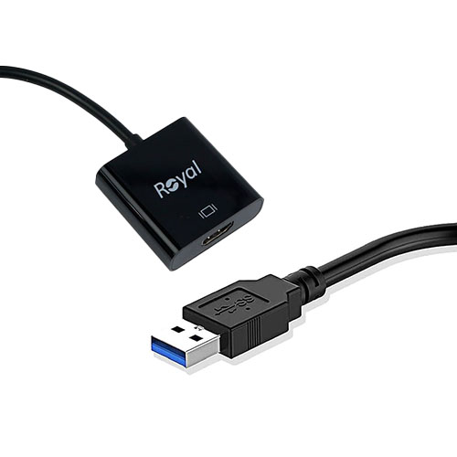تصویر  تبدیل USB 3.0 به HDMI رویال مدل RV-111