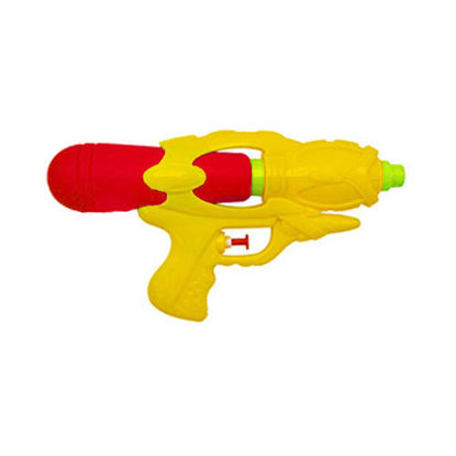 تصویر  اسباب بازی تفنگ آبپاش تسما زرد قرمز