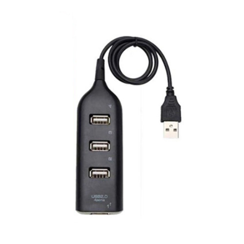 تصویر  هاب ۴ پورت USB 2.0 طول 1 متر مشکی