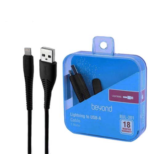 تصویر  کابل USB به لایتنینگ بیاند مدل BUL-301 مشکی