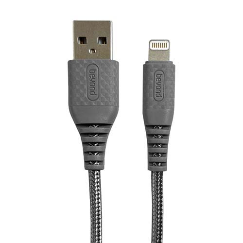 تصویر  کابل USB به لایتنینگ بیاند مدل  BUL-201 رنگ طوسی