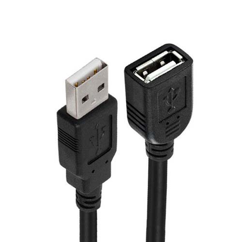 تصویر  کابل افزایش طول USB طول 1.5 متر بسته 5 عددی