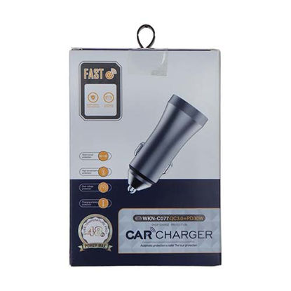 تصویر  شارژر فندکی 48 وات فلزی مدل WKN-C077