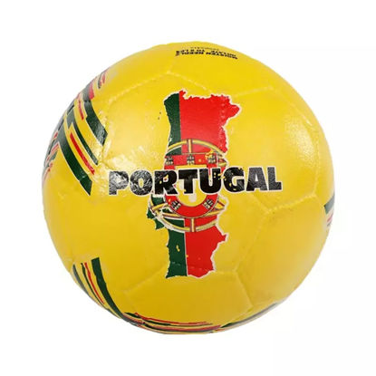 تصویر  توپ فوتبال لاستیکی سایز 4 طرح پرتغال