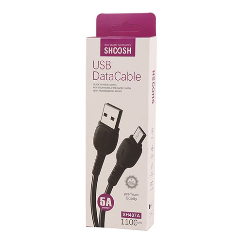 تصویر  کابل تبدیل USB به MicroUSB شوش مدل SH407A طول 1.1 متر