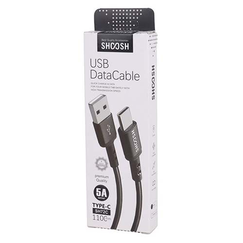 تصویر  کابل تبدیل USB به USB-C شوش مدل SH72C طول 1.1 متر