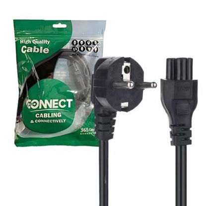 تصویر  کابل برق سه پین لپ تاپ کانکت طول 1.5 متر