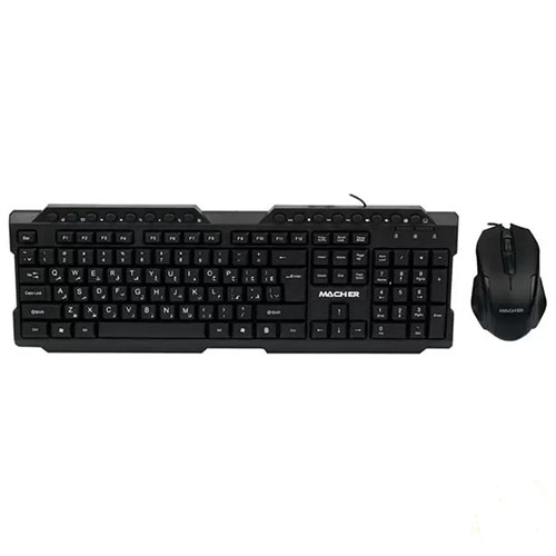 تصویر  ست موس و کیبورد با سیم مچر مدل MR-350