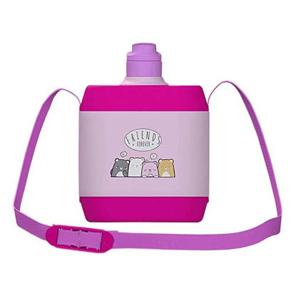 تصویر  قمقمه کودک آیریک مدل ماریال گنجایش 0.5 لیتر صورتی