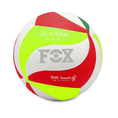 تصویر  توپ والیبال فاکس مدل SD-V 8000 قرمز  و زرد