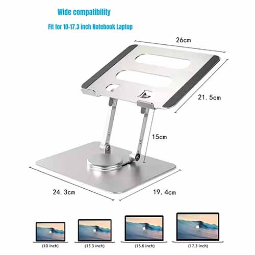 تصویر  پایه نگهدارنده فلزی لپتاپ پی نت مدل H-101