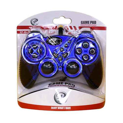 تصویر  دسته بازی شوکدار ایکس پی پروداکت مدل MX214 آبی