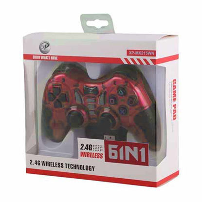 تصویر  دسته بازی بی سیم ایکس پی پروداکت مدل MX215W قرمز