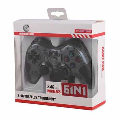 تصویر  دسته بازی بی سیم ایکس پی پروداکت مدل MX215W مشکی
