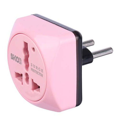 تصویر  تبدیل برق 3 به 2 بیکو مدل A88 صورتی