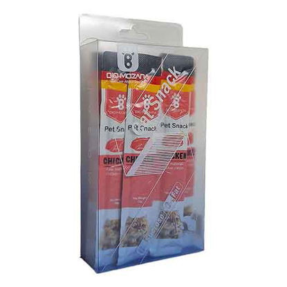 تصویر  بستنی گربه بایو موزارا طعم مرغ بسته 12 عددی