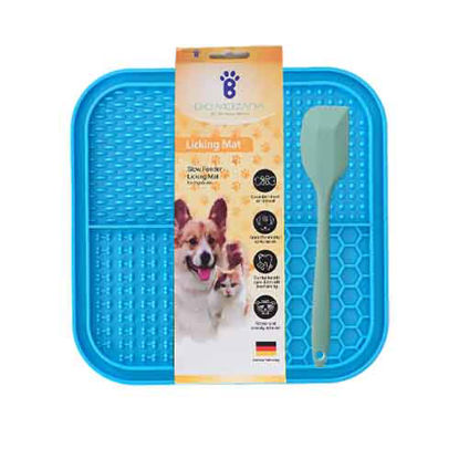 تصویر  مت لیسیدنی تشویقی سگ و گربه بایو موزارا آبی