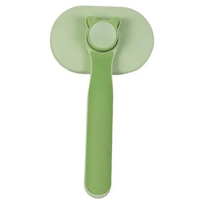 تصویر  برس مو سگ و گربه تخلیه دار بایو موزارا کد 1006 سبز