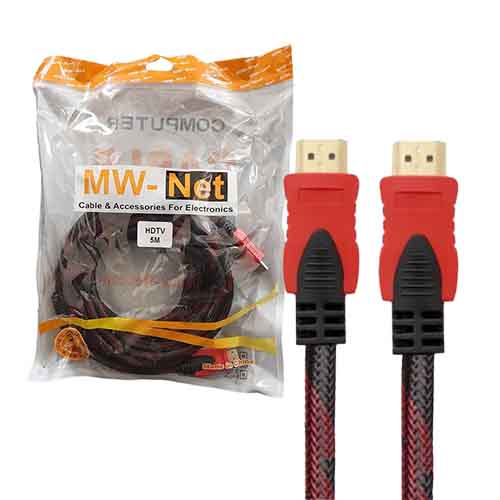 تصویر  کابل HDMI ام دبلیو نت طول 5 متر
