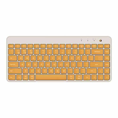 تصویر  کیبورد بی سیم دو حالته شیائومی مدل XMBXJP01YM زرد