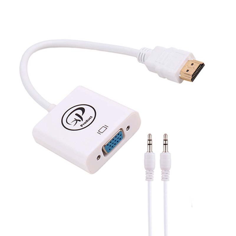 تصویر  مبدل HDMI به VGA ایکس-پی پروداکت مدل XP-T886R به همراه کابل صدا