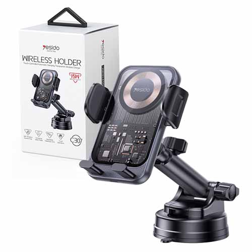 تصویر  پایه نگهدارنده و شارژر بی سیم یسیدو مدل C307