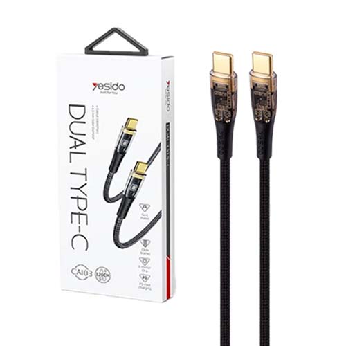 تصویر  کابل USB-C به USB-C یسیدو مدل CA103