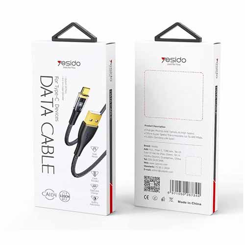 تصویر  کابل USB به USB-C یسیدو مدل CA104c