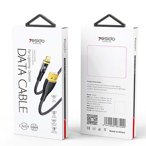 تصویر  کابل USB به لایتنینگ یسیدو مدل CA104i