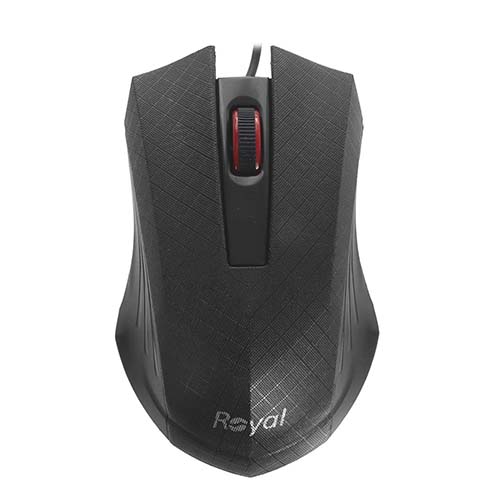 تصویر  ماوس با سیم رویال مدل R-M754 مشکی