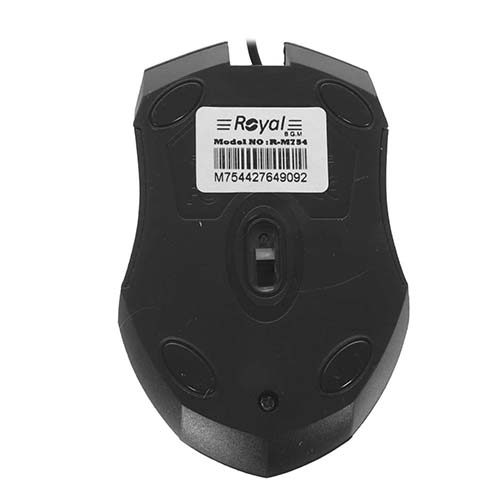 تصویر  ماوس با سیم رویال مدل R-M754 مشکی