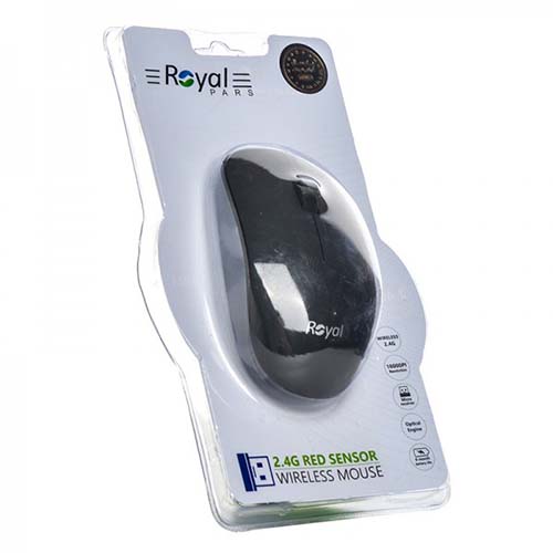 تصویر  موس بی سیم رویال مدل MW-212 مشکی