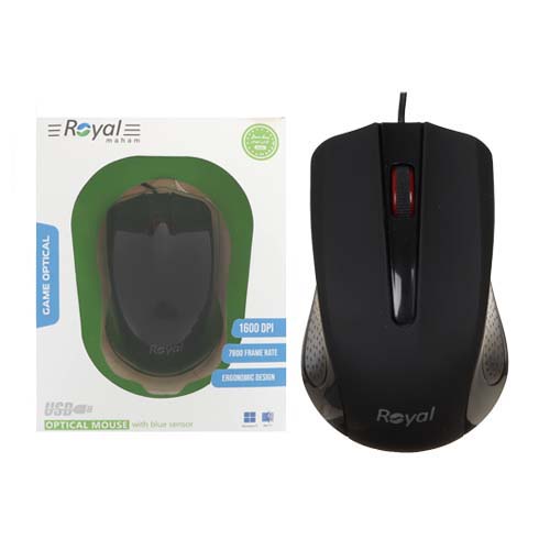 تصویر  ماوس با سیم رویال مدل R-M257