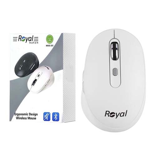 تصویر  ماوس بی سیم رویال مدل MWB-300 سفید