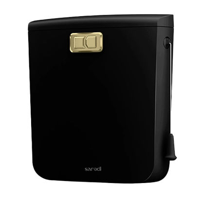 تصویر  فلاش تانک سارودی (ایمن آب) مدل کاسپین مشکی طلایی