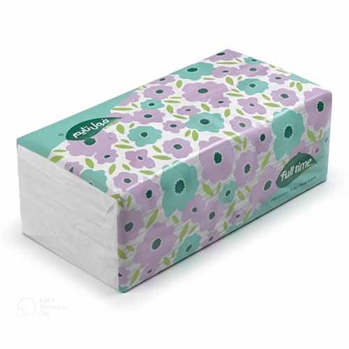 تصویر  دستمال کاغذی 500 برگ فول تایم بسته 8 عددی