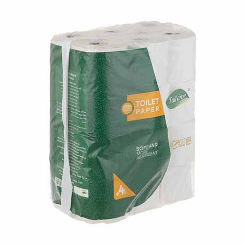 تصویر  دستمال توالت رولی فول تایم بسته 24 عددی