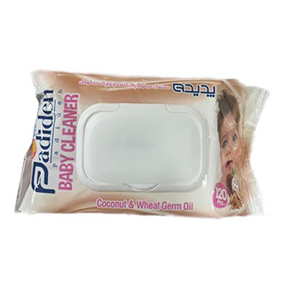 تصویر  دستمال مرطوب کودک پدیده نارگیل و گندم بسته 120 عددی