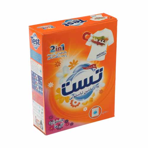 تصویر  پودر ماشین لباسشویی تست مدل Floral Festival حجم 500 گرم