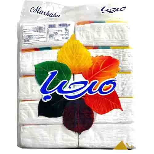 تصویر  دستمال کاغذی اقتصادی مرحبا بسته 10 عددی