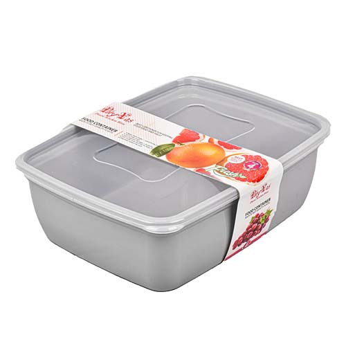 تصویر  ظرف فريزری پلی ياس ظرفیت 3 لیتر طوسی