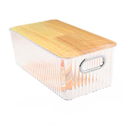 تصویر  نظم دهنده کريستال يخچالی پلی ياس به همراه در چوبی